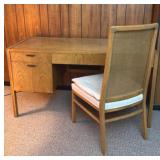 Vtg Solid Wood Desk 54x24.5x29