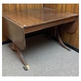 Antique Mahogany Veneer Drop Leaf Table