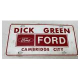 Duck Green Ford Cambridge City Plate