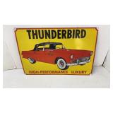 Metal Thunderbird Sign 17x12