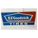 VTG Double-Sided Metal BF Goodrich Tires Sign