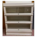 Vtg Bookcase with Single Pane Glass doors