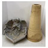 Resin Angel Birdbath & Gazing Ball Base