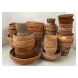 Terracotta Planters  & Trays (multiple sizes)
