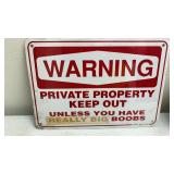Metal Sign 10x7