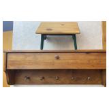 Mid Room Wooden Shelf/locker with Pegs