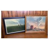 Framed Horses & Train Prints
