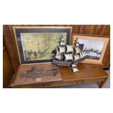 Framed Sailing Print, Photo, Resin Wall Hanger