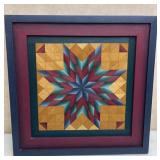 Framed Wooden Quilt Home Decor