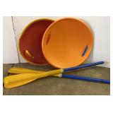 Plastic Oars & Snow Saucers