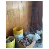 Fence Post, Tomato Cages, Chicken Wire