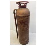 Antique Pyrene Copper & Brass Fire Extinguisher