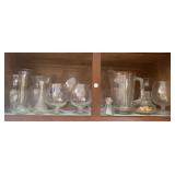 Clear Glass Pitchers & Vases