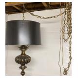 MCM swag hung light fixture