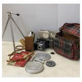 Vtg Polaroid Model 80 Land Camera & Brownie 8mm
