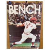 Vtg Johnny Bench Poster