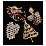 Rhinestone brooches