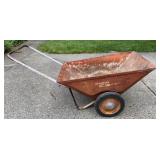VTG Radio Cart Metal Wheelbarrow