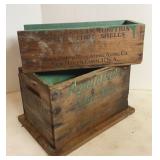 VTG Remington & Winchester Wood Ammunition Boxes