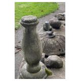 Concrete Bird Bath & Landscape Rocks