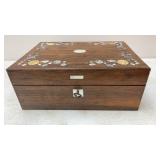Antique (1876) Mother of Pearl Inset Writing Desk