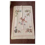 Vtg Bambi Embroidered Crib Quilt