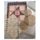 Table topper quilts and doilies