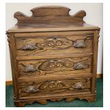Antique Tigerwood Washstand