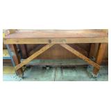 Handmade Tool Bench on Casters