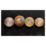 1-.75 inch lattice swirl marbles