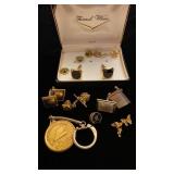 Tie tacks and cuff links