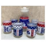Vtg NASA Apollo Space Program Beverage Set