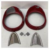 1955 Thunderbird Original Light Bezels,