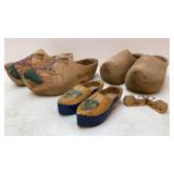 Vtg Wooden Glogs