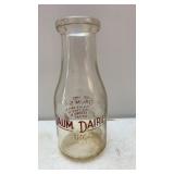 Antique Daums Dairies Pt Milk Bottle