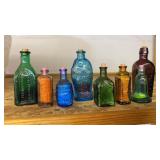 Mini Colored Decorative Bottles