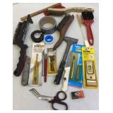 Wire Brushes, Exacto Knives, Scrapers & Tape