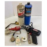 Weller Solder Gun, Solder, Propane burners &