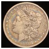 1891-O Morgan Silver Dollar