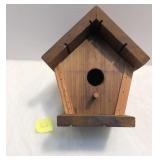 Handmade Cedar "natural" Birdhouse 9"x7.5"