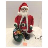 Fiber Optic Santa Musical 15"
