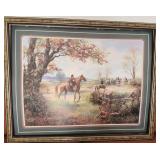 Humphrey Fox Hunt Print - framed