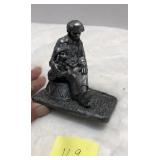 Michael Ricker Pewter Clown Sculpture