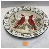 Christmas Cardinal Bowl  14"x11"