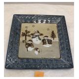 Forest Friends St Nicolas Square Tray 11.5x11.5"