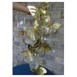 Brass Butterfly Wall Art Sconce 24x14"