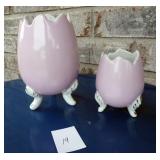 Lefton Pink Footed Eggs