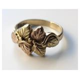 10K Black Hills Gold Ring, Size 6.5, 3.26 Grams
