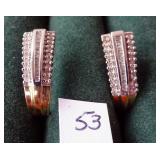 10k Diamond Earrings 5.8g
