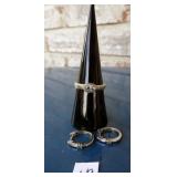 Sterling Ring & Earrings 4.49g (.925)